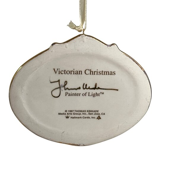 VNTG Thomas Kinkade Victorian Christmas 1997 Hallmark Keepsake Ornament - Picture 2 of 5
